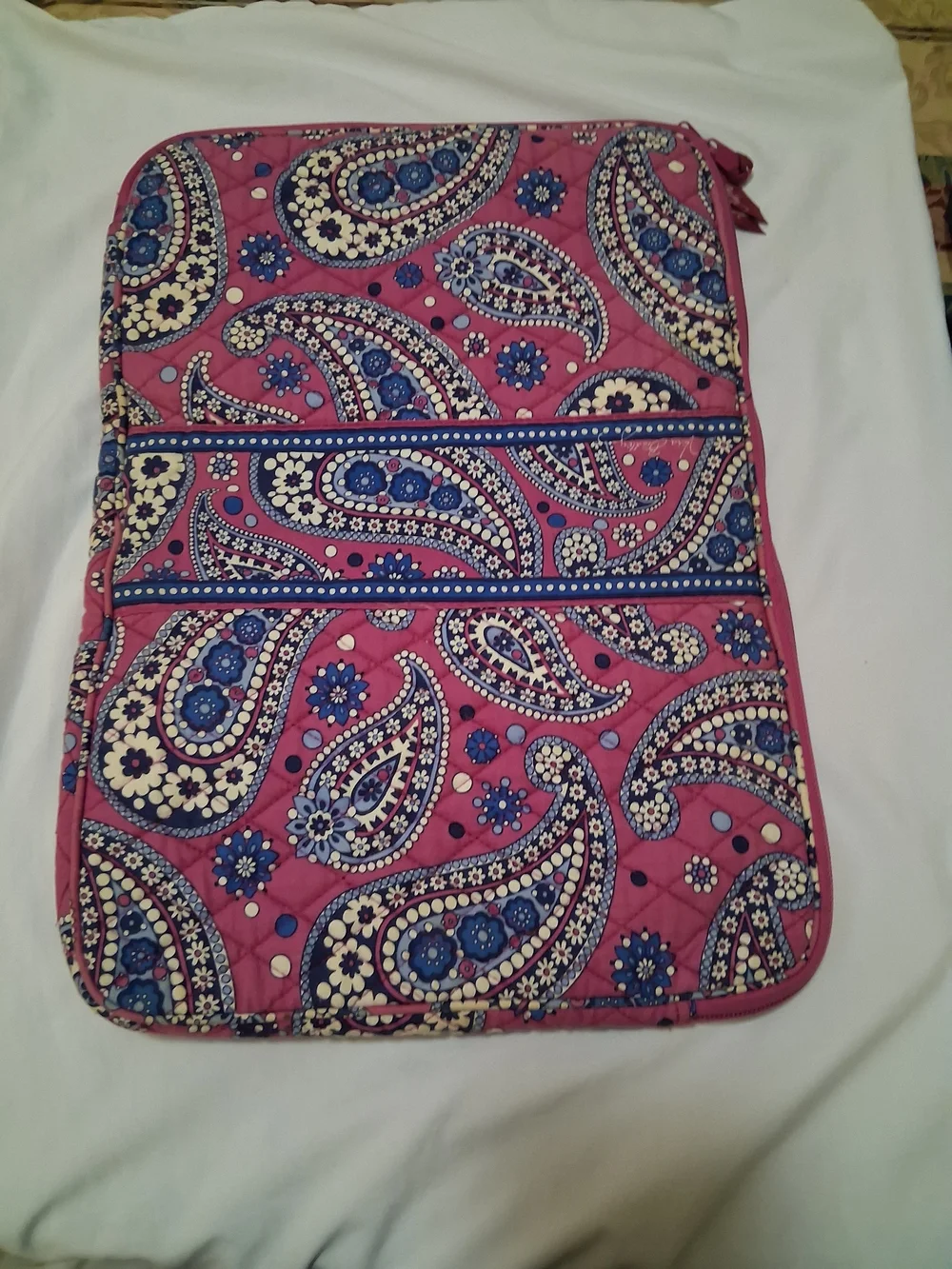 Vera Bradley Pink Paisley Quilted Tablet Sleeve